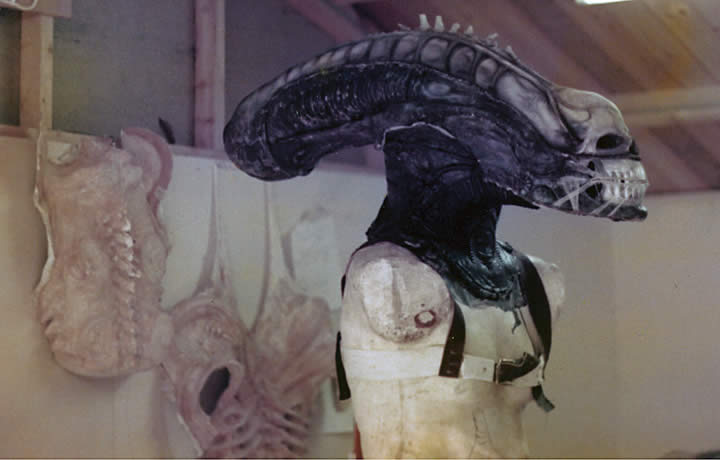alien on mannequin