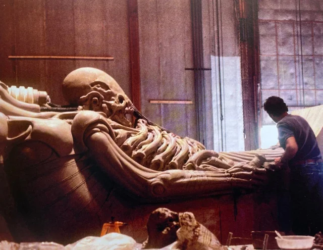 h r gigers space jockey work in progress